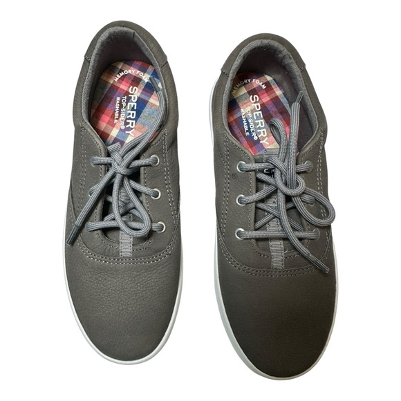 Sperry Kids Topsider Leather/Suede Sneakers Size 3.5M - Picture 3 of 7